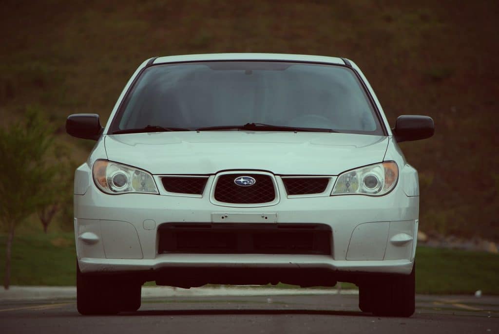 hazy windshield on car