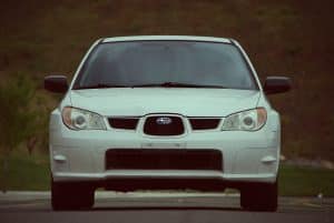 hazy windshield on car